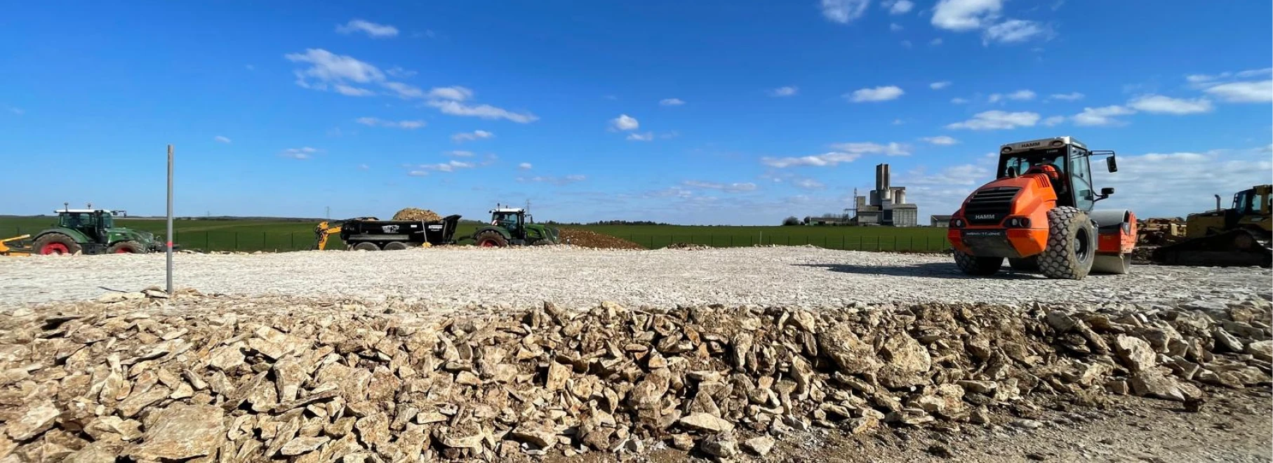 Terrassement pour le projet de construction du Batîment Cocebi